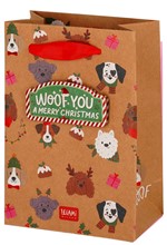 ΤΣΑΝΤΑ ΔΩΡΟΥ XMAS MEDIUM LEGAMI GB0669 DOGS