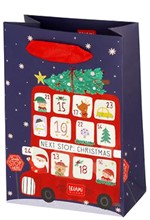 ΤΣΑΝΤΑ ΔΩΡΟΥ XMAS MEDIUM LEGAMI GB0672 CHRISTMAS BUS