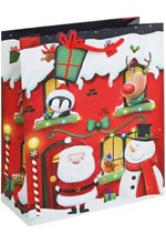 ΤΣΑΝΤΑ ΔΩΡΟΥ XMAS 21,5*25*12cm.SANTA GRO