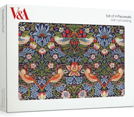 ΣΟΥΠΛΑ 29*21 εκ.V&A ΣΕΤ 4 ΤΕΜ.WILLIAM MORRIS-STRAWBERRY THIEF