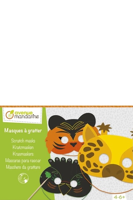 ΜΑΣΚΑ ΧΑΡΤΙΝΗ SCRATCH 25*20cm.5τεμ.ΖΩΑΚΙΑ
