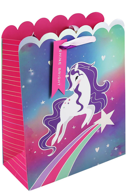 ΤΣΑΝΤΑ ΔΩΡΟΥ 21,5*25,3*10cm.FOIL UNICORN