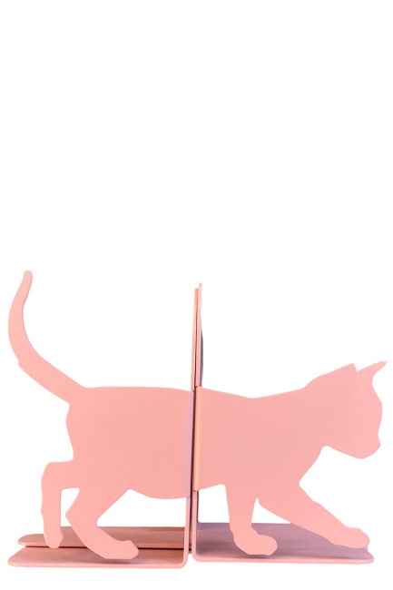 ΒΙΒΛΙΟΣΤΑΤΗΣ 2ΤΕΜ.HOPLADOO 17*24 εκ.CAT MATT PINK