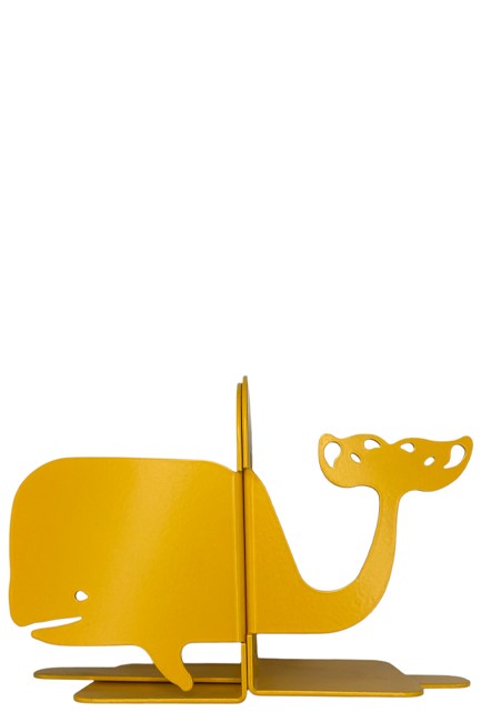 ΒΙΒΛΙΟΣΤΑΤΗΣ 2ΤΕΜ.HOPLADOO 17*24 εκ.WHALE YELLOW