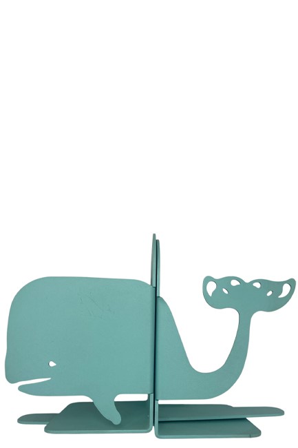 ΒΙΒΛΙΟΣΤΑΤΗΣ 2ΤΕΜ.HOPLADOO 17*24 εκ.WHALE TURQUOISE