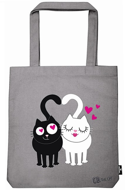 ΤΣΑΝΤΑ ΚΑΜΒΑΣ MOSES ED THE CAT IN LOVE M27485