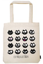 ΤΣΑΝΤΑ ΚΑΜΒΑΣ MOSES ED THE CAT-EDYOUCATION M27469