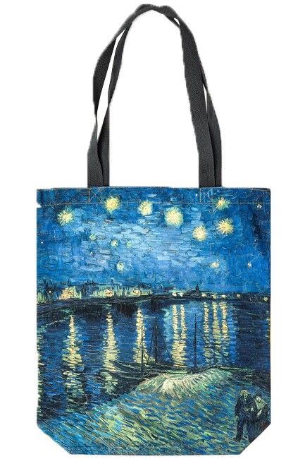 ΤΣΑΝΤΑ ΚΑΜΒΑΣ TODAY IS ART DAY 34*45 εκ.VINCENT VAN GOGH-STARRY NIGHT