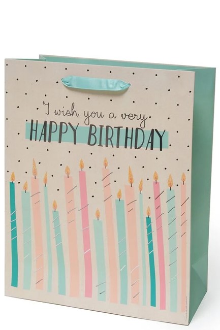 ΤΣΑΝΤΑ ΔΩΡΟΥ LARGE LEGAMI GB0489 HAPPY BIRTHDAY