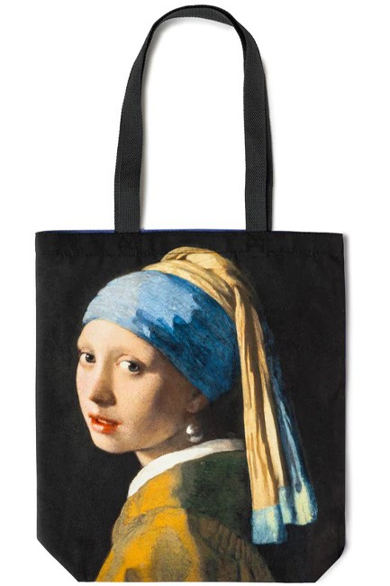 ΤΣΑΝΤΑ ΚΑΜΒΑΣ TODAY IS ART DAY 34*45 εκ.JOHANNES VERMEER-GIRL WITH A PEARL EARING