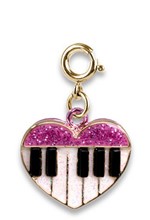 ΣΥΜΒΟΛΟ ΚΡΕΜΑΣΤΟ ΓΙΑ ΚΟΣΜΗΜΑΤΑ CHARM IT-GOLD GLITTER PIANO HEART