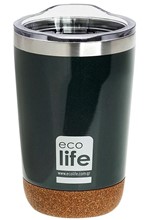 ΚΟΥΠΑ ΑΝΟΞΕΙΔΩΤΟ ΑΤΣΑΛΙ ΘΕΡΜΟΣ ECO LIFE 370ml COFFEE CORK BOTTOM-DARK GREEN