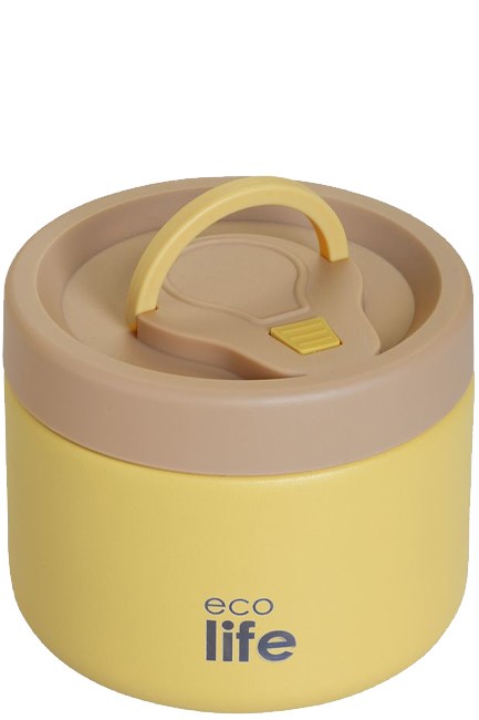 ΔΟΧΕΙΟ ΦΑΓΗΤΟΥ ΑΝΟΞΕΙΔΩΤΟ ΑΤΣΑΛΙ ΘΕΡΜΟΣ 650ml DOUBLE WALL-ΚΙΤΡΙΝΟ