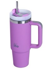 ΚΟΥΠΑ ΑΝΟΙΞΕΙΔΩΤΟ ΑΤΣΑΛΙ ΘΕΡΜΟΣ 900ml ΜΕ ΚΑΛΑΜΑΚΙ TUMBLER-IRIS