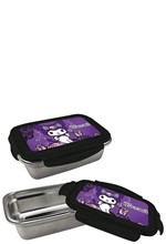 ΔΟΧΕΙΟ ΦΑΓΗΤΟΥ ΑΝΟΞΕΙΔΩΤΟ SANRIO KUROMI PURPLE LACES 252423