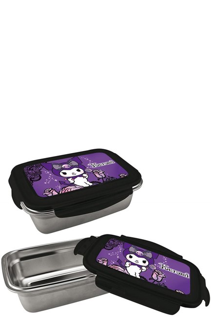 ΔΟΧΕΙΟ ΦΑΓΗΤΟΥ ΑΝΟΞΕΙΔΩΤΟ SANRIO KUROMI PURPLE LACES 252423
