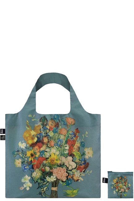 ΤΣΑΝΤΑ ΓΙΑ ΨΩΝΙΑ LOQI RECYCLED MUSEUM VGM.AB VINCENT VAN GOGH ANNIVERSARY BOUQUET