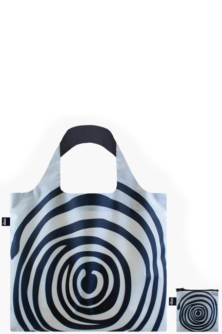ΤΣΑΝΤΑ ΓΙΑ ΨΩΝΙΑ LOQI RECYCLED MUSEUM LB.SB LOUISE BOURGEOIS SPIRALS BLACK