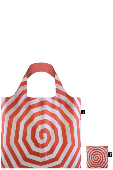 ΤΣΑΝΤΑ ΓΙΑ ΨΩΝΙΑ LOQI RECYCLED MUSEUM LB.SR LOUISE BOURGEOIS SPIRALS RED