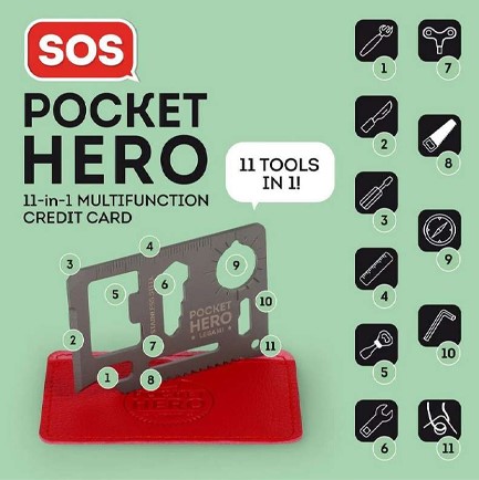 ΠΟΛΥΕΡΓΑΛΕΙΟ LEGAMI 11 ΣΕ 1 METKIT1 SOS POCKET HERO CREDIT CARD