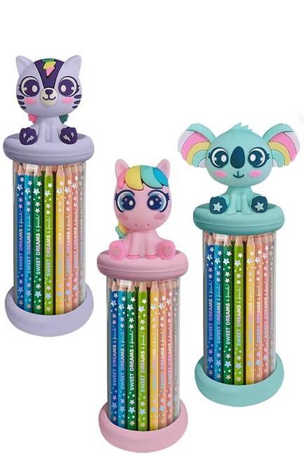 ΞΥΛΟΜΠΟΓΙΕΣ 12ΤΕΜ.KIDS LICENSING 3D TOPPER SWEET DREAMS