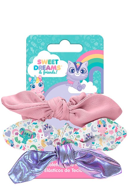 ΛΑΣΤΙΧΑΚΙ ΜΑΛΛΙΩΝ KIDS LICENSING ΣΕΤ 3ΤΕΜ.SCRUNCHIES SWEET DREAMS