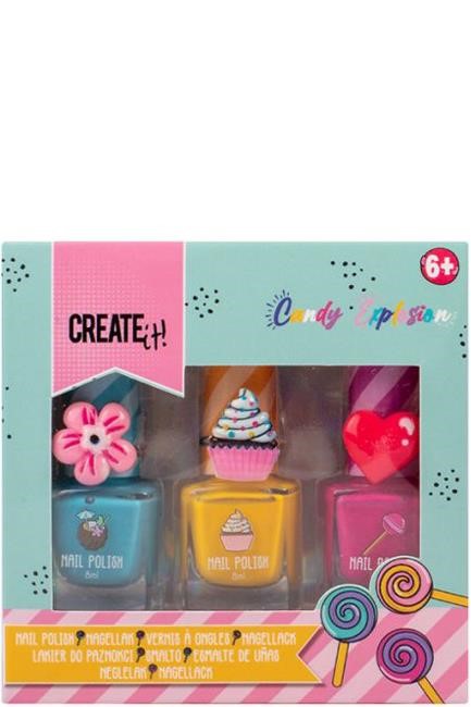 ΒΕΡΝΙΚΙ ΝΥΧΙΩΝ CREATE IT ΣΕΤ 3 ΤΕΜ.ΜΕ ΔΑΧΤΥΛΙΔΙ