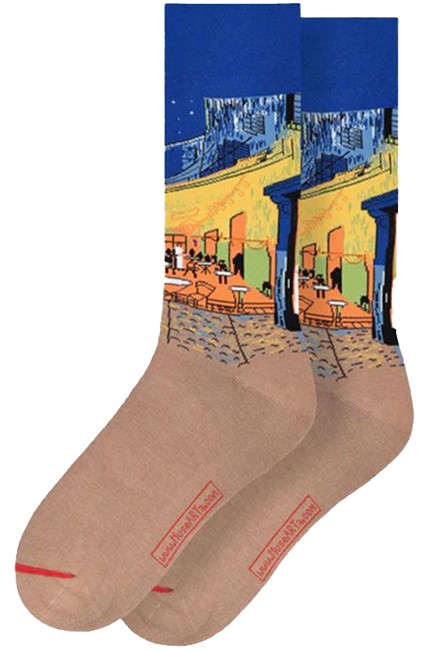 ΚΑΛΤΣΕΣ MUSEARTA VINCENT VAN GOGH TERRACE OF A CAFE AT NIGHT VG-TN-06 BLUE No 36-40