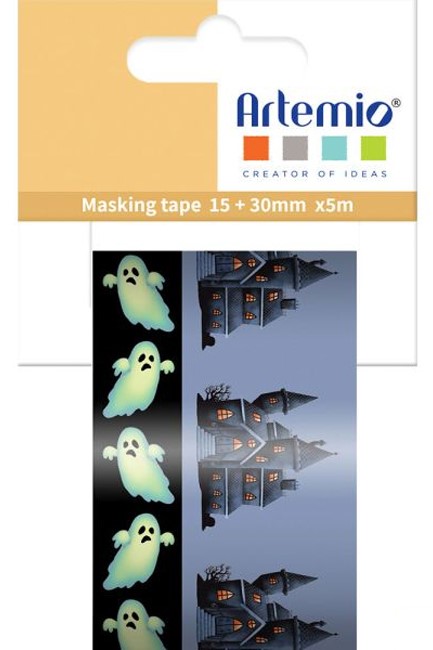 ΤΑΙΝΙΑ ΚΟΛΛΗΤΙΚΗ ΑRΤΕΜΙΟ 15mm.*5m.ΣΕΤ 2ΤΕΜ.HALLOWEEN ΦΑΝΤΑΣΜΑ-ΣΠΙΤΙ