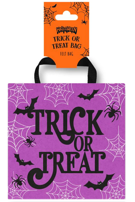 ΤΣΑΝΤΑ ΤΣΟΧΙΝΗ 20*20cm.HALLOWEEN ΜΩΒ