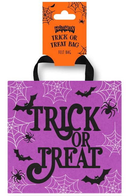 ΤΣΑΝΤΑ ΤΣΟΧΙΝΗ 20*20cm.HALLOWEEN ΜΩΒ