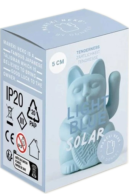 ΔΙΑΚΟΣΜΗΤΙΚΟ LUCKY CAT MINI SOLAR DONKEY LIGHT BLUE