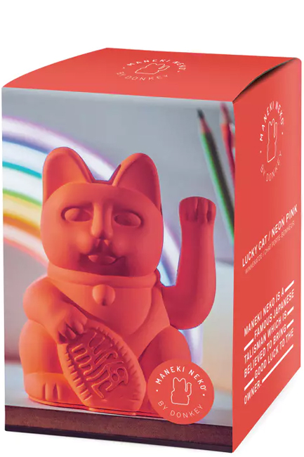 ΔΙΑΚΟΣΜΗΤΙΚΟ LUCKY CAT MINI SOLAR DONKEY NEON ORANGE