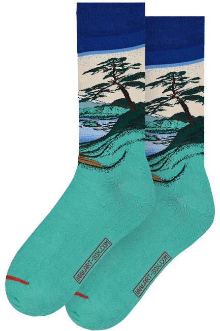 ΚΑΛΤΣΕΣ MUSEARTA KATSUSHIKA HOKUSAI MOUNT FUJI KH-MF-06 BLUE No 36-40