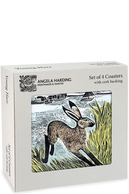 ΣΟΥΒΕΡ ΑΠΟ ΦΕΛΛΟ ΣΕΤ 4 ΤΕΜ.MUSEUMS & GALLERIES ANGELA HARDING-YOUNG HARE