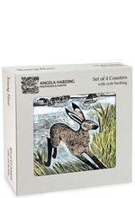 ΣΟΥΒΕΡ ΑΠΟ ΦΕΛΛΟ ΣΕΤ 4 ΤΕΜ.MUSEUMS & GALLERIES ANGELA HARDING-YOUNG HARE