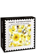 ΣΟΥΒΕΡ ΑΠΟ ΦΕΛΛΟ ΣΕΤ 4 ΤΕΜ.MUSEUMS & GALLERIES MARY KATRANTZOU-YELLOW BUTTERFLIES
