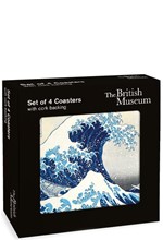 ΣΟΥΒΕΡ ΑΠΟ ΦΕΛΛΟ ΣΕΤ 4 ΤΕΜ.MUSEUMS & GALLERIES HOKUSAI-THE GREAT WAVE