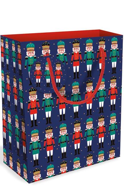 ΤΣΑΝΤΑ ΔΩΡΟΥ XMAS MUSEUMS & GALLERIES 23*18*10cm.LISA LEWIS NUTCRACKER MEDIUM BAG