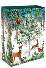 ΤΣΑΝΤΑ ΔΩΡΟΥ XMAS MUSEUMS & GALLERIES 31,5*26*13,5cm.JO SPICER WINTER FOREST GLADE LARGE BAG