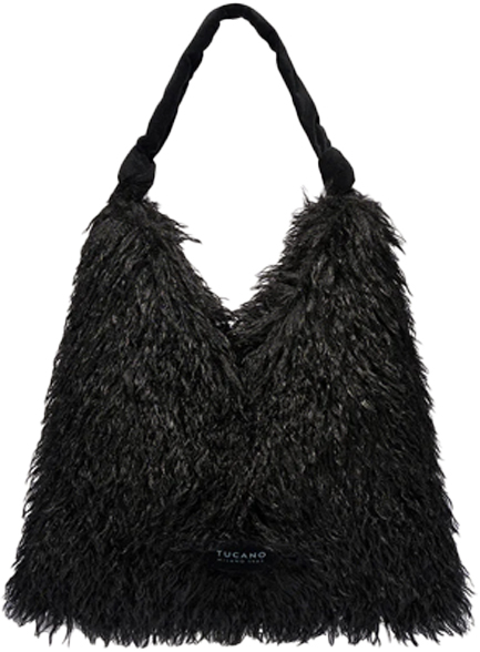 ΤΣΑΝΤΑ ΩΜΟΥ TUCANO BMONGSH-BK MONGOLIAN FUR SHOPPER BLACK