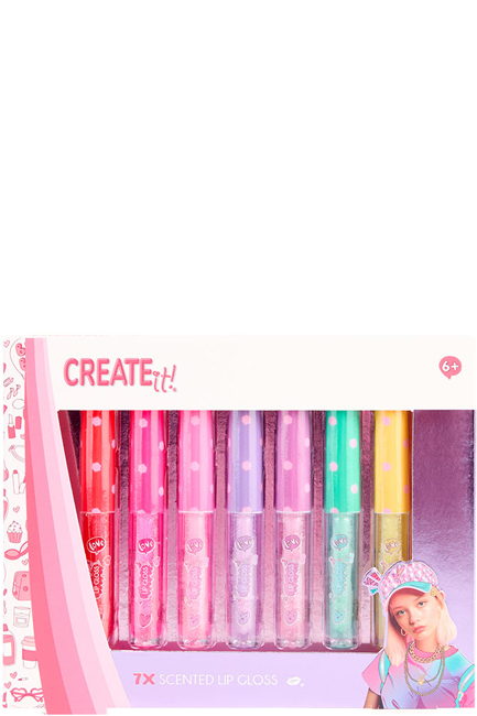 LIP GLOSS CREATE IT ΑΡΩΜΑΤΙΚΟ ΜΕ GLITTER ΣΕΤ 7 ΤΕΜ.