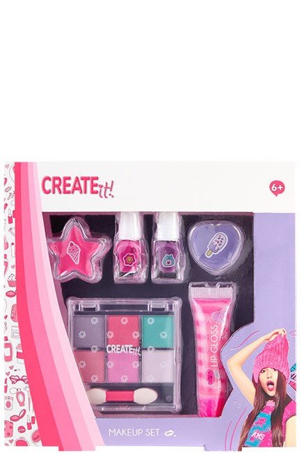 ΣΕΤ ΜΑΚΙΓΙΑΖ CREATE IT ΣΚΙΕΣ ΡΟΖ-ΛΙΛΑ