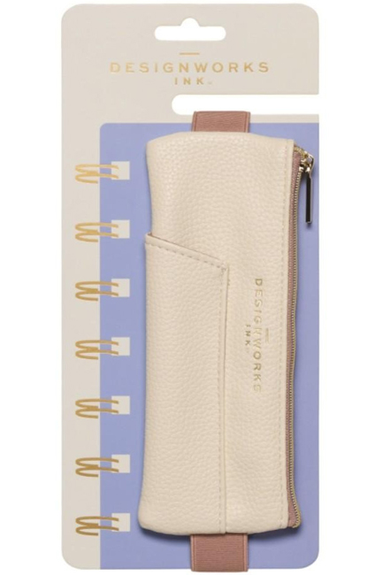 ΘΗΚΗ ΓΙΑ ΕΡΓΑΛΕΙΑ ΓΡΑΦΗΣ ΜΕ ΛΑΣΤΙΧΟ DEIGNWORKS LPP-1003EU VEGAN LEATHER CREAM TAUPE