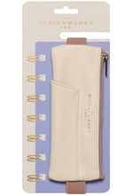 ΘΗΚΗ ΓΙΑ ΕΡΓΑΛΕΙΑ ΓΡΑΦΗΣ ΜΕ ΛΑΣΤΙΧΟ DEIGNWORKS LPP-1003EU VEGAN LEATHER CREAM TAUPE