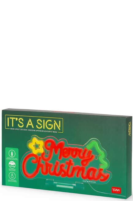 ΦΩΤΙΣΤΙΚΟ XMAS LEGAMI IT'S A SIGN NEL0004 NEON EFFECT-MERRY XMAS