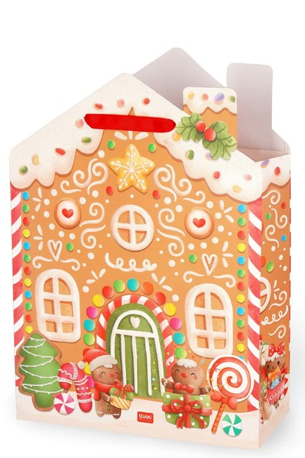 ΤΣΑΝΤΑ ΔΩΡΟΥ XMAS X-LARGE LEGAMI GB0683  GINGERBREAD HOUSE