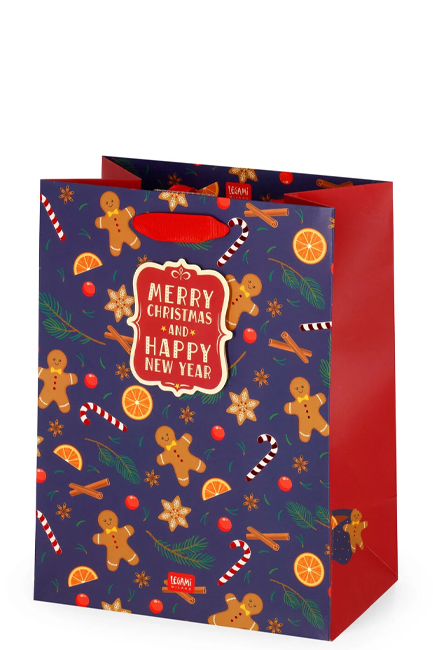 ΤΣΑΝΤΑ ΔΩΡΟΥ XMAS MEDIUM LEGAMI GB0673 GINGERBREAD