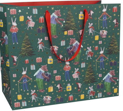 ΤΣΑΝΤΑ ΔΩΡΟΥ XMAS 45*22*38cm.MELIN GOLD