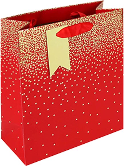 ΤΣΑΝΤΑ ΔΩΡΟΥ XMAS 26,5*14*33cm.RED OMBRE